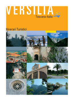 Itinerari in Versilia - Consorzio di Promozione Turistica della Versilia