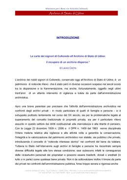 introduzione - Archivio di Stato di Udine