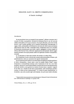 IMMANUEL KANT E IL DIRITTO