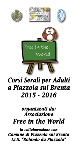 Libretto corsi a. 2015-16 - Città di Piazzola sul Brenta