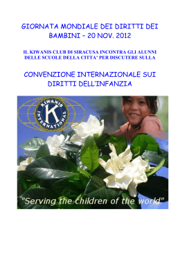 Giornata mondiale dei diritti dei bambini - "S. Chindemi"