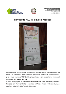 Progetto ALL - IN a.s. 2015/16