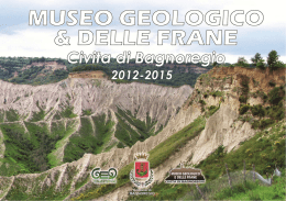 Museo Geologico e delle Frane 2012-2015