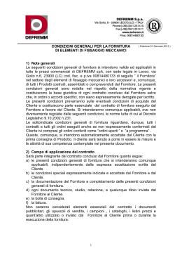 Condizioni di vendita