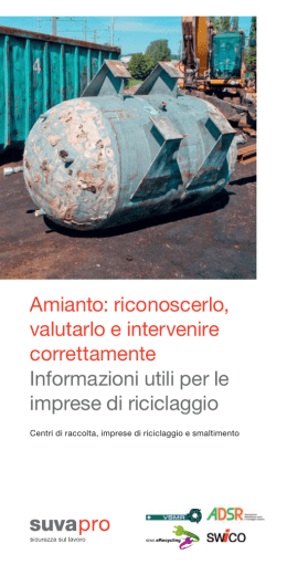Informazioni utili per le imprese di riciclaggio