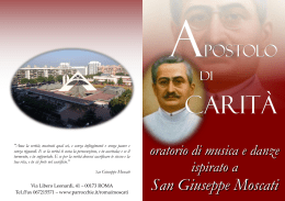 Apostolo di carità - Oratorio musicale ispirato a San Giuseppe Moscati