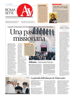 La priorit&agrave; dell`educare al &laquo;Viam scire&raquo; U