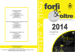 Scarica il Forl&igrave;&Oltre di Luglio 2014