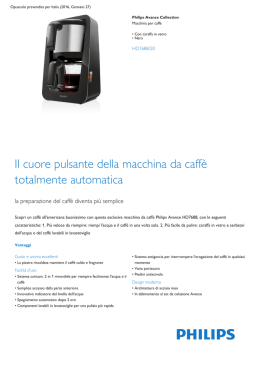 Product Leaflet: Macchina per caff&egrave; nera con caraffa in