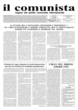 organo del partito comunista internazionale L`IRAN NEL MIRINO