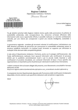 Nota presenatzione opuscolo Comuni