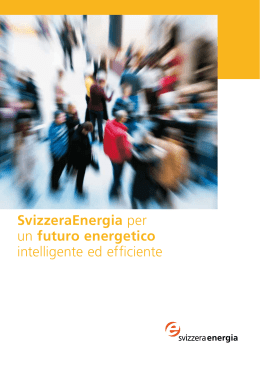 SvizzeraEnergia per un futuro energetico intelligente ed efficiente