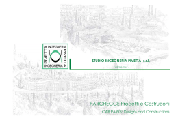 PARCHEGGI - Studio Ingegneria Pivetta srl