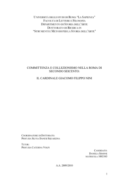 il cardinale giacomo filippo nini - Padis