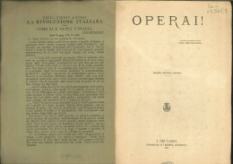la rivoluzione italiana - Fondazione Giangiacomo Feltrinelli