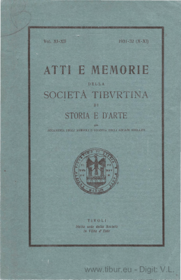 I. Terzano. Luigi Coccanari, parte I 1931-1932