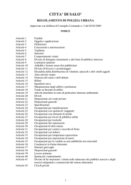 Regolamento di polizia urbana