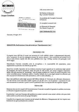 Sgambamento cani - Movimento 5 Stelle &ndash; Samarate