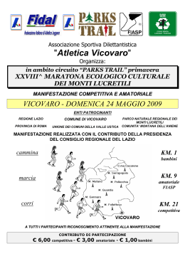 Atletica Vicovaro - Lazio Runners Team
