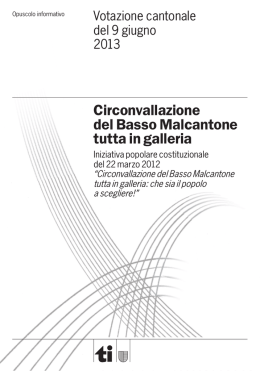 Votazione Cantonale 9 giugno 2013