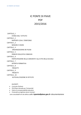 POF - Istituto Comprensivo di Ponte di Piave