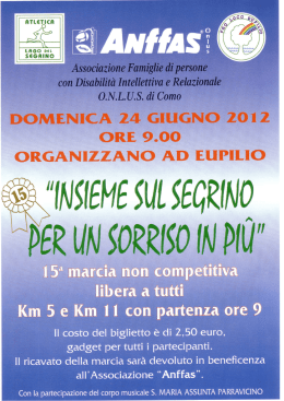 volantino - Podismo Lombardo