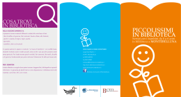 Guida ai servizi per i piccolissimi