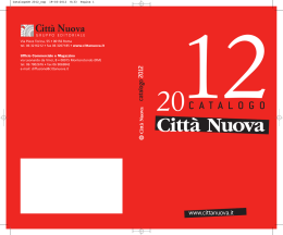 catalogo citta nuova 2012