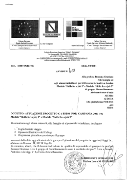 Con l `Europa invesîiamo nel - IIS Mattei