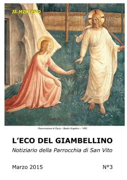 Marzo 2015 - Parrocchia San Vito al Giambellino