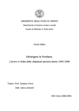 Infrangere le frontiere. - Unitn