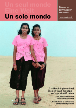 Un seul monde Eine Welt Un solo mondo