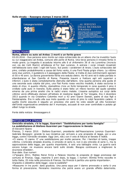 Leggi la rassegna del 3 marzo 2016