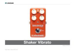 Shaker Vibrato - TC Electronic