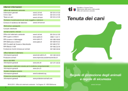 Tenuta dei cani - Cantone Ticino