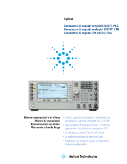 Agilent Generatore di segnali vettoriali E8267C PSG Generatore di