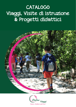 Catalogo Progetti Didattici e Visite di Istruzione 2014- 2015