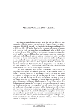 Alberto Grilli e lo stoicismo