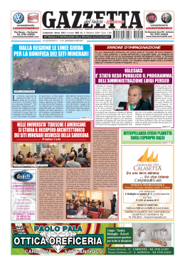 dalla regione le linee guida per la bonifica dei siti minerari