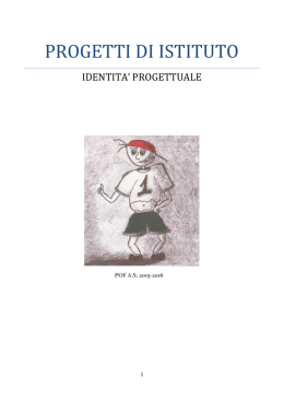 identita` progettuale pof 2015-2016