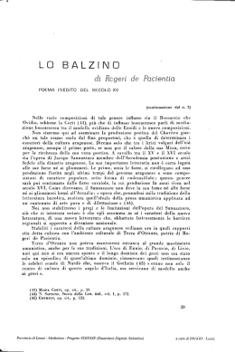 lo balzino - culturaservizi.it