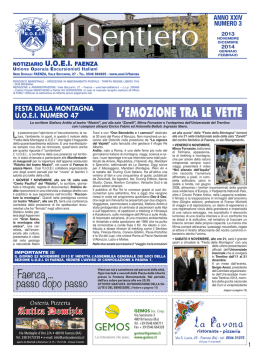 Notiziario sezione Faenza