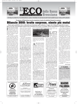 Eco della Bassa n° 11 del 27/03/2010