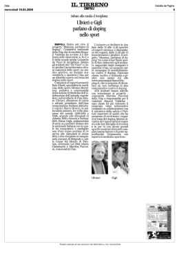 il tirreno - Sistema universitario pisano