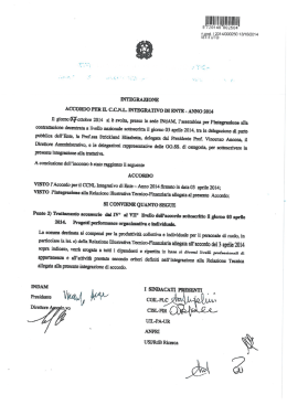 Integrazione - Istituto Nazionale di Alta Matematica