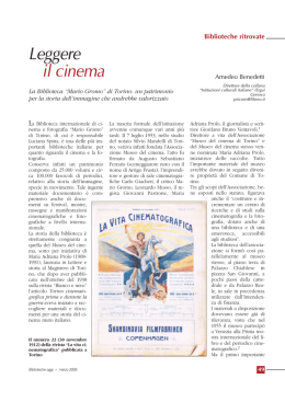 Leggere il cinema - Biblioteche oggi