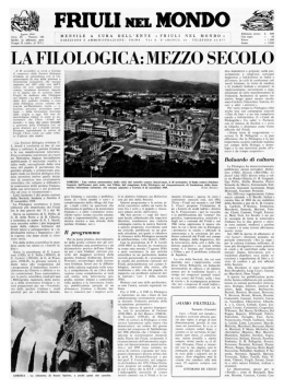 Friuli nel Mondo n. 186 agosto 1969