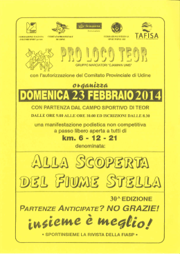 volantino - Atletica CUS Udine