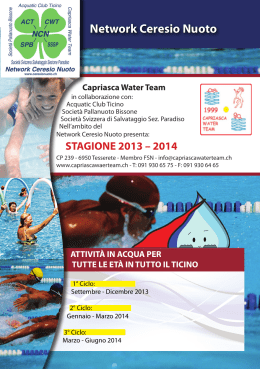 Network Ceresio Nuoto - Capriasca Water Team
