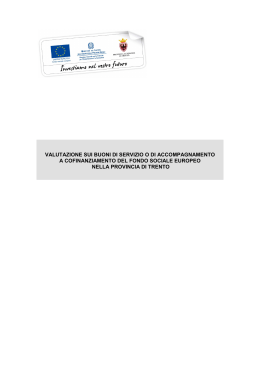 Indagine buoni di servizio - Ministero dello Sviluppo Economico